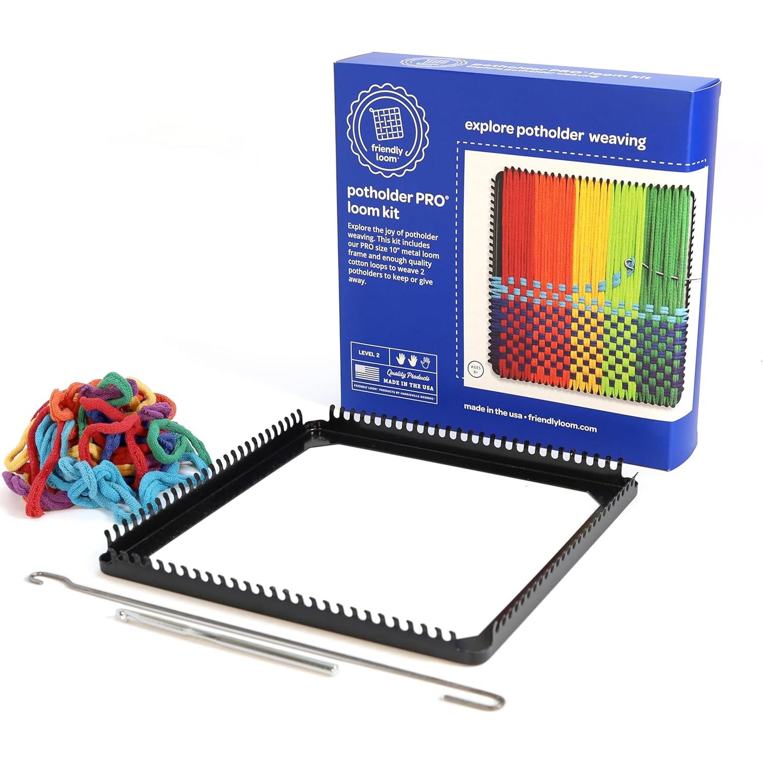 Kit de Tejido para Posavasos Harrisville 10x10 cm Metal Algodón