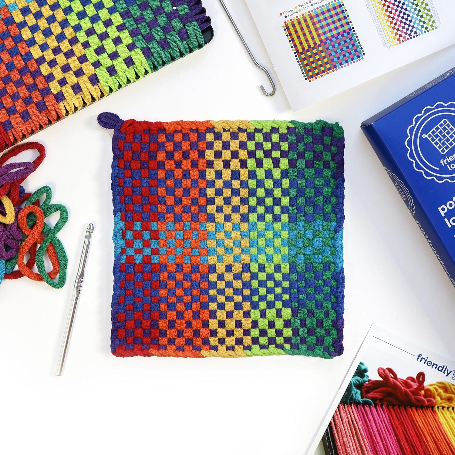 Kit de Tejido para Posavasos Harrisville 10x10 cm Metal Algodón