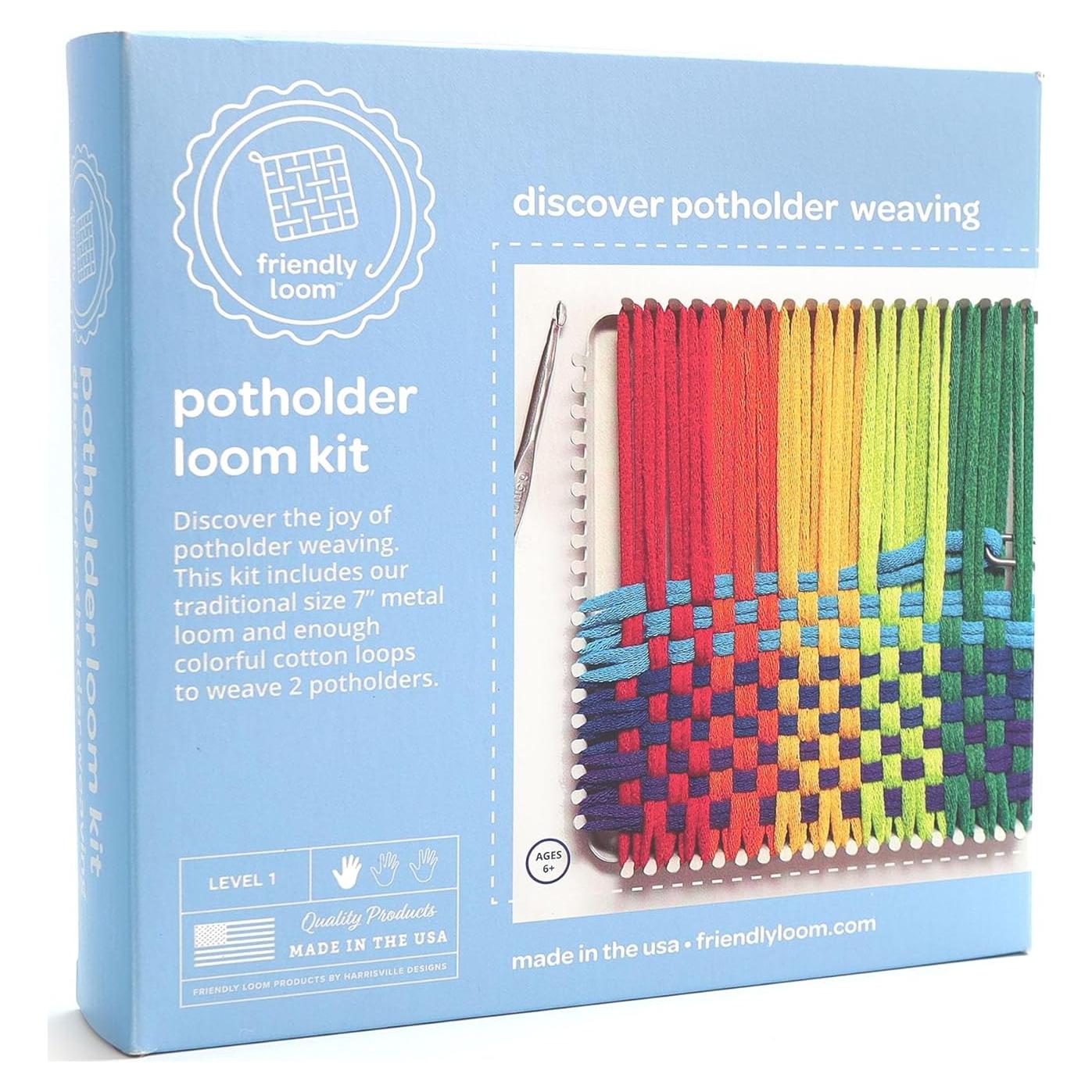 Kit de Telar de Agarraderas Harrisville 17.78x17.78cm Multicolor