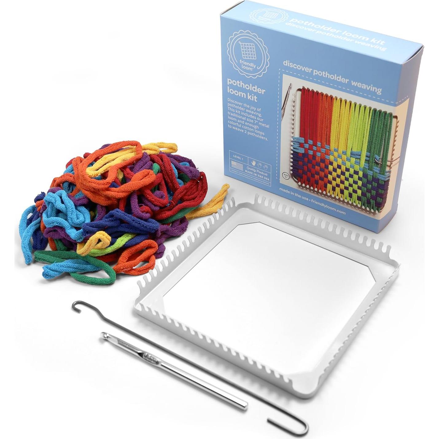 Kit de Telar de Agarraderas Harrisville 17.78x17.78cm Multicolor