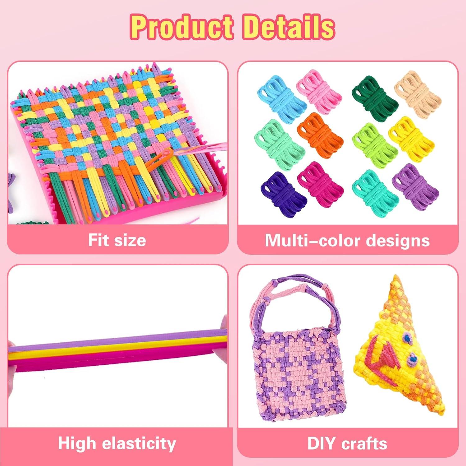 Kit de Laços de Tear FRYTEPUYE 1000 Piezas Coloridos