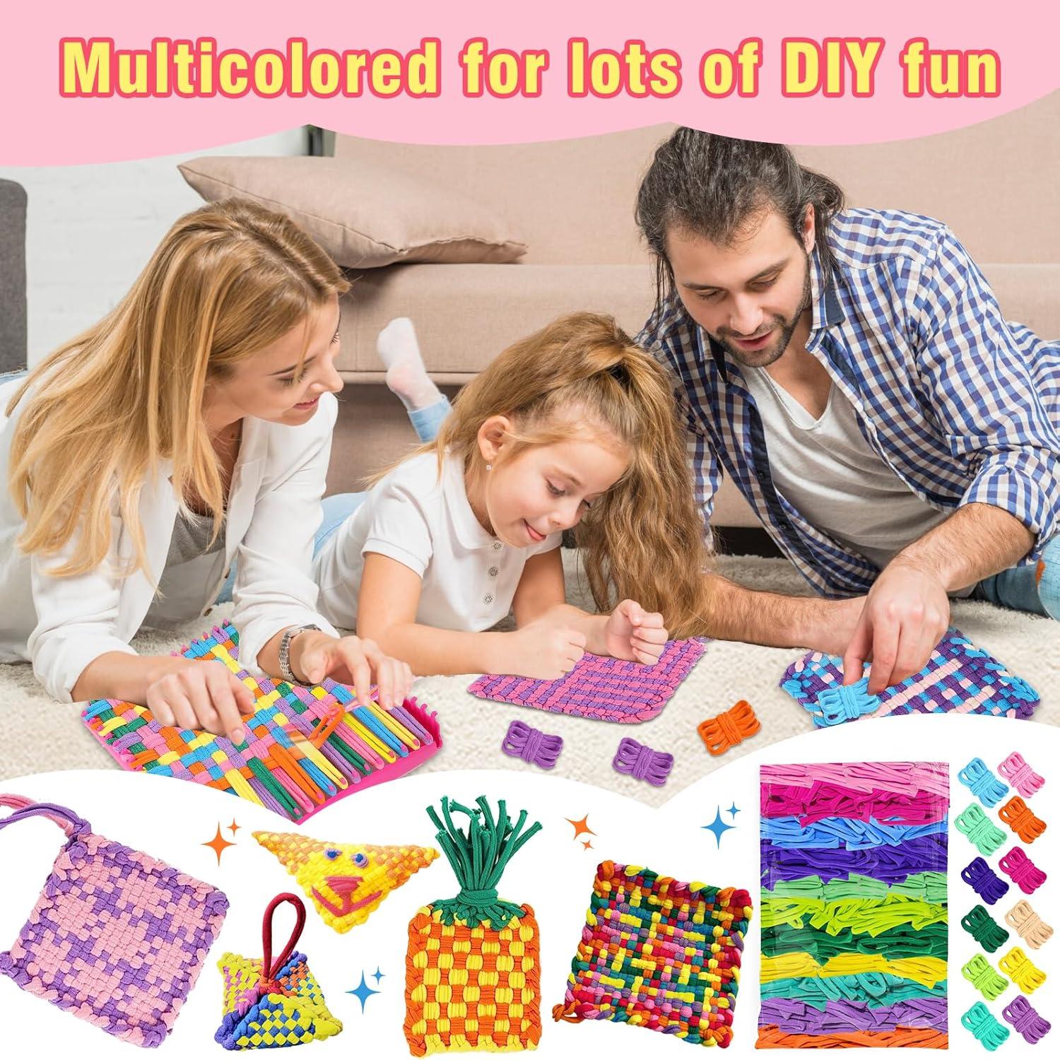 Kit de Laços de Tear FRYTEPUYE 1000 Piezas Coloridos