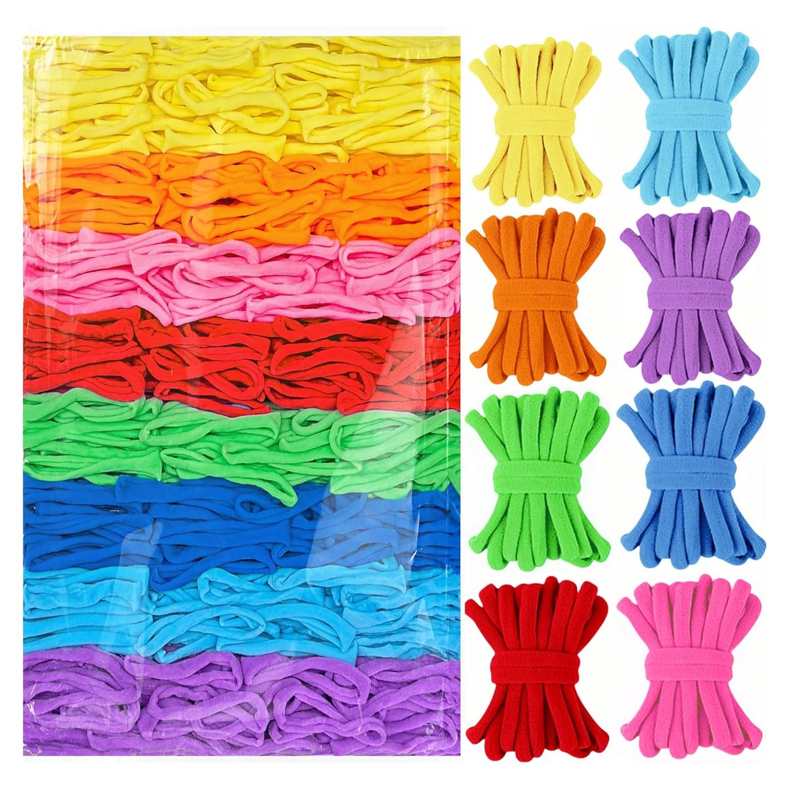 Kit de Tejido daheypong 800 Piezas Lazos de Recarga 7"