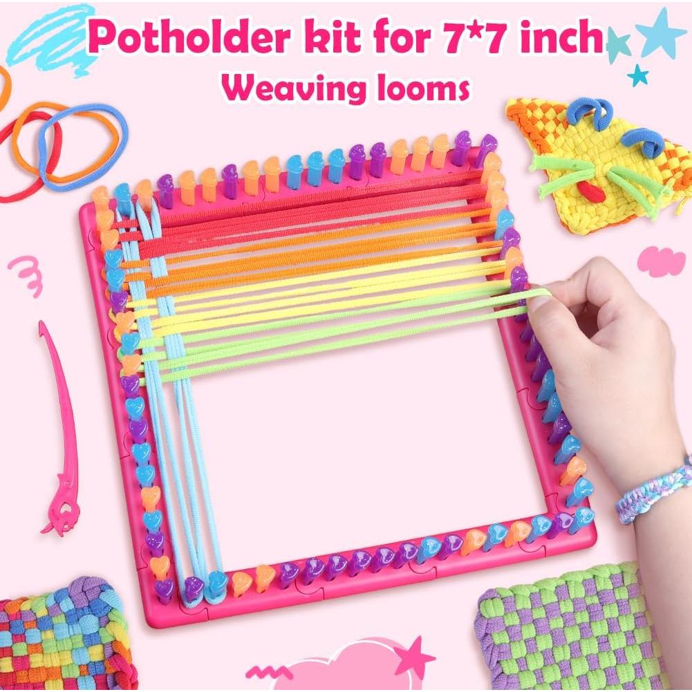 Kit de Tejido daheypong 800 Piezas Lazos de Recarga 7"