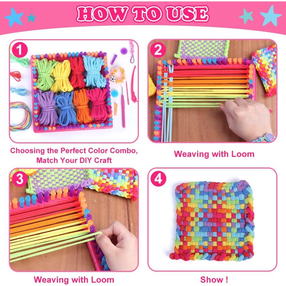 Kit de Tejido daheypong 800 Piezas Lazos de Recarga 7"