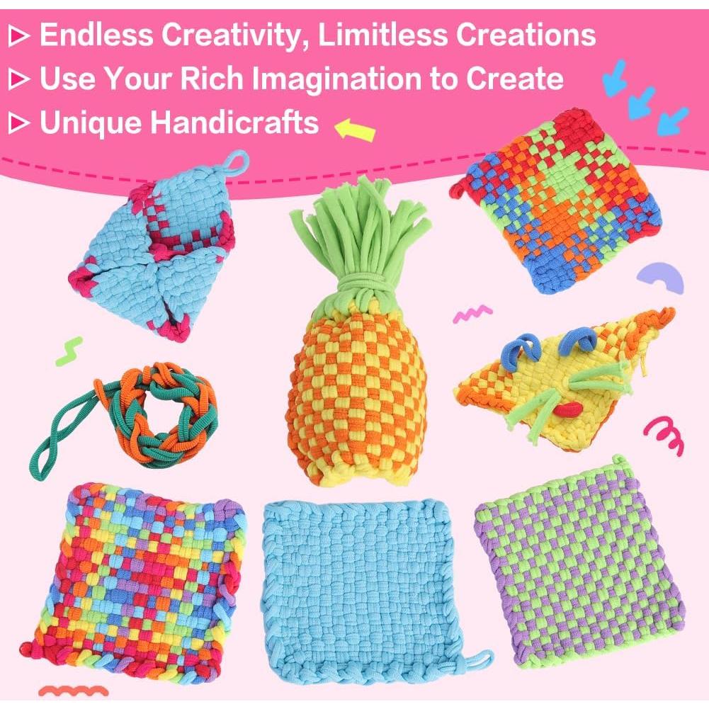 Kit de Tejido daheypong 800 Piezas Lazos de Recarga 7"