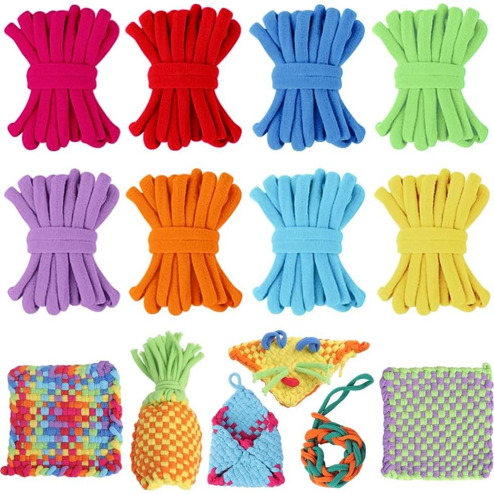 Kit de Tejido daheypong 800 Piezas Lazos de Recarga 7"