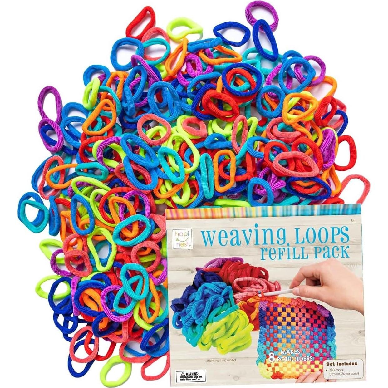 Repuesto de Telar Hapinest - 288 Lazos de Nylon y Algodón