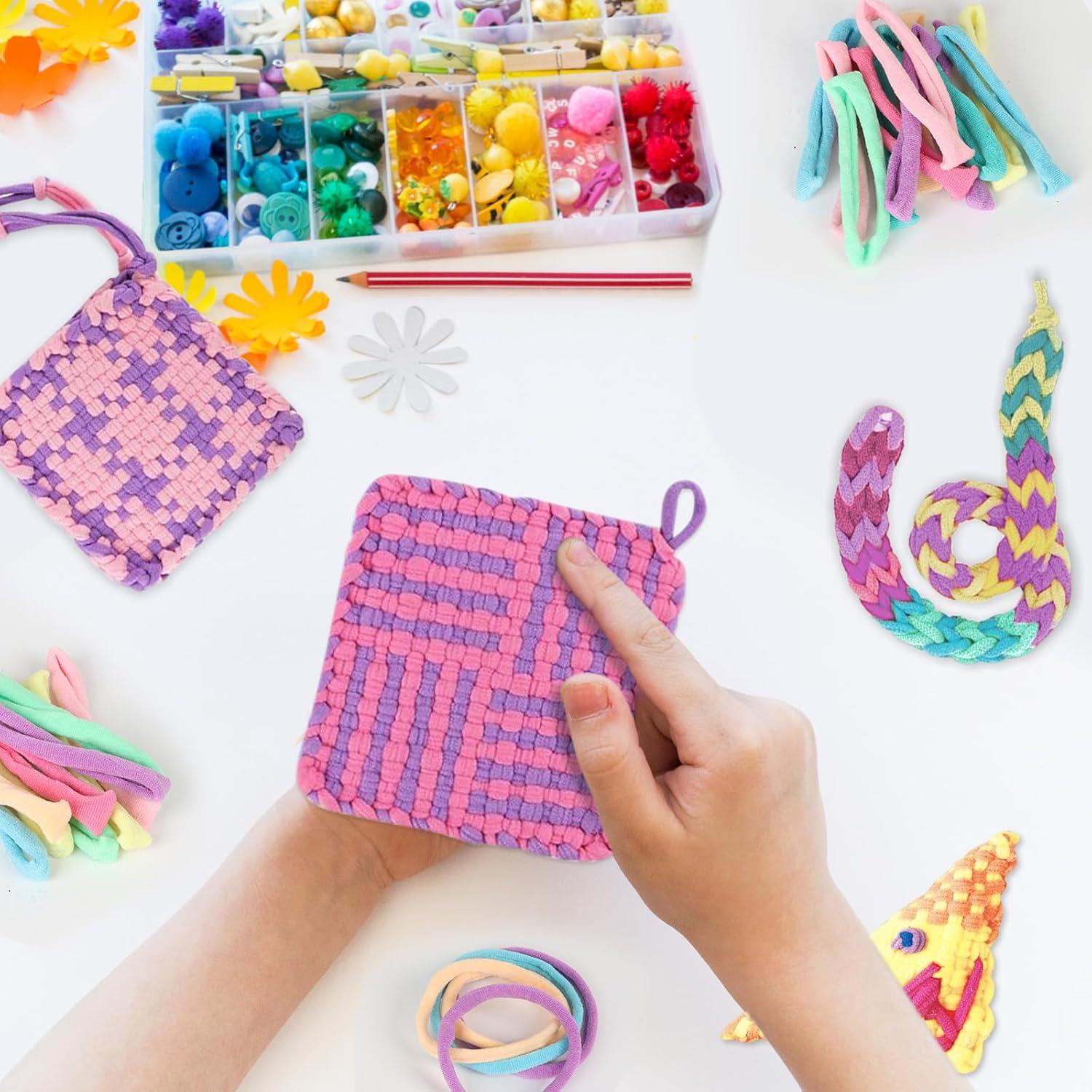 Kit de Manualidades SUGORER 800 Bucles de Telar Nylon Pastel