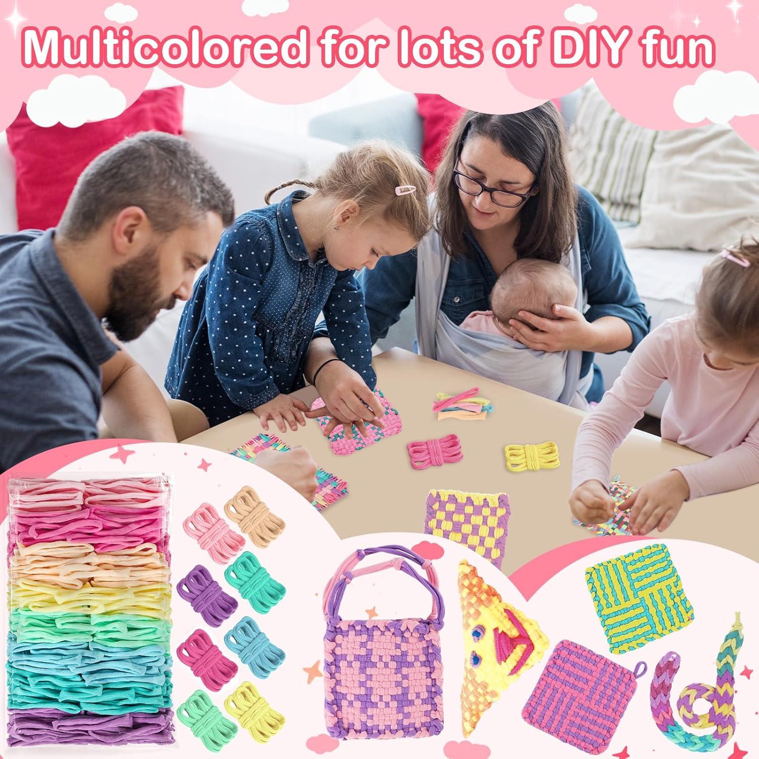 Kit de Manualidades SUGORER 800 Bucles de Telar Nylon Pastel