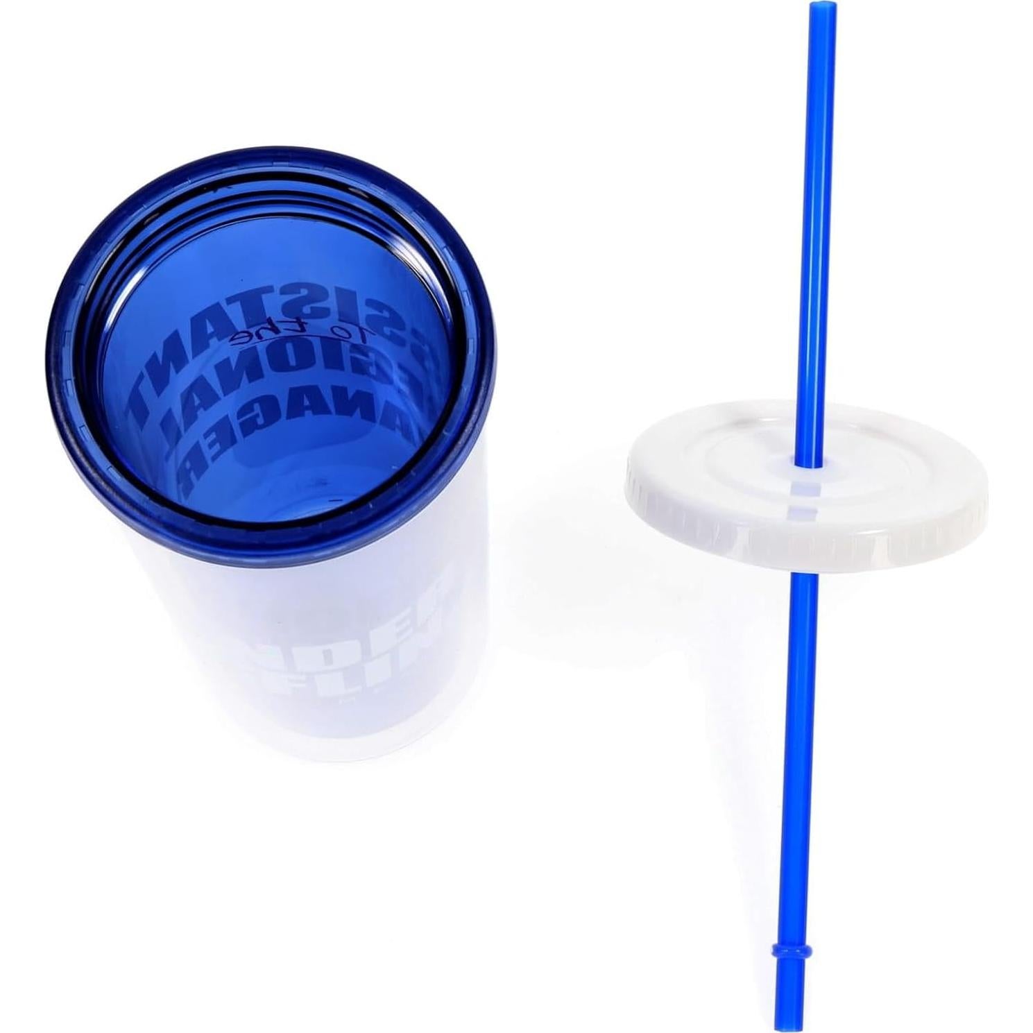 Vaso Frío Alto 590ml The Office Silver Buffalo con Tapa