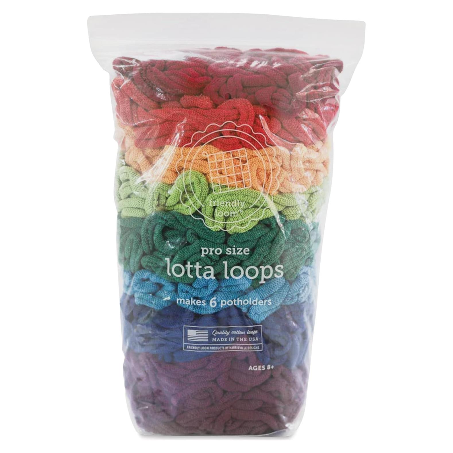 Kit de Tejido de Trivets Friendly Loom Arcoíris 10" (25.4 cm) - 6 Piezas