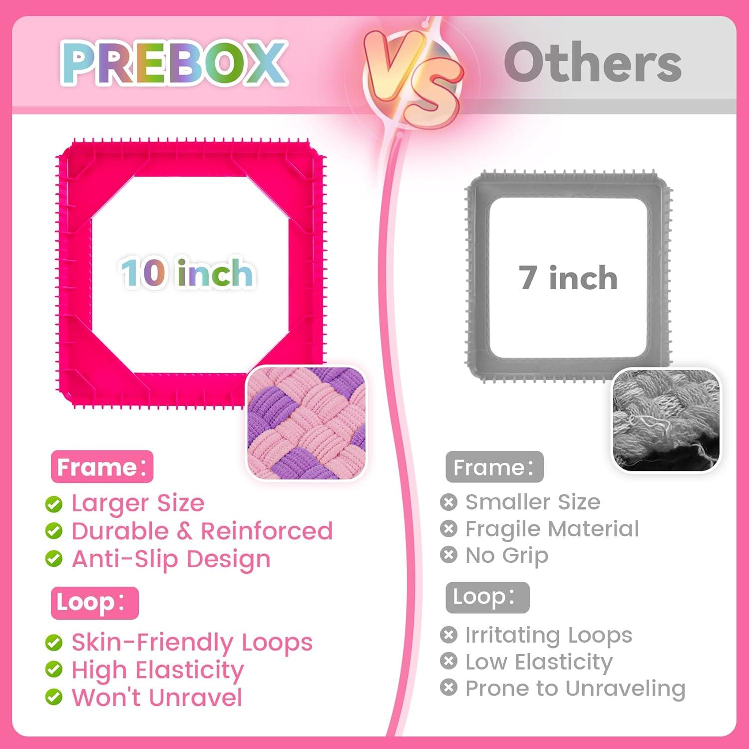 Kit de telar para agarraderas PREBOX 25.4 cm para niños y adultos