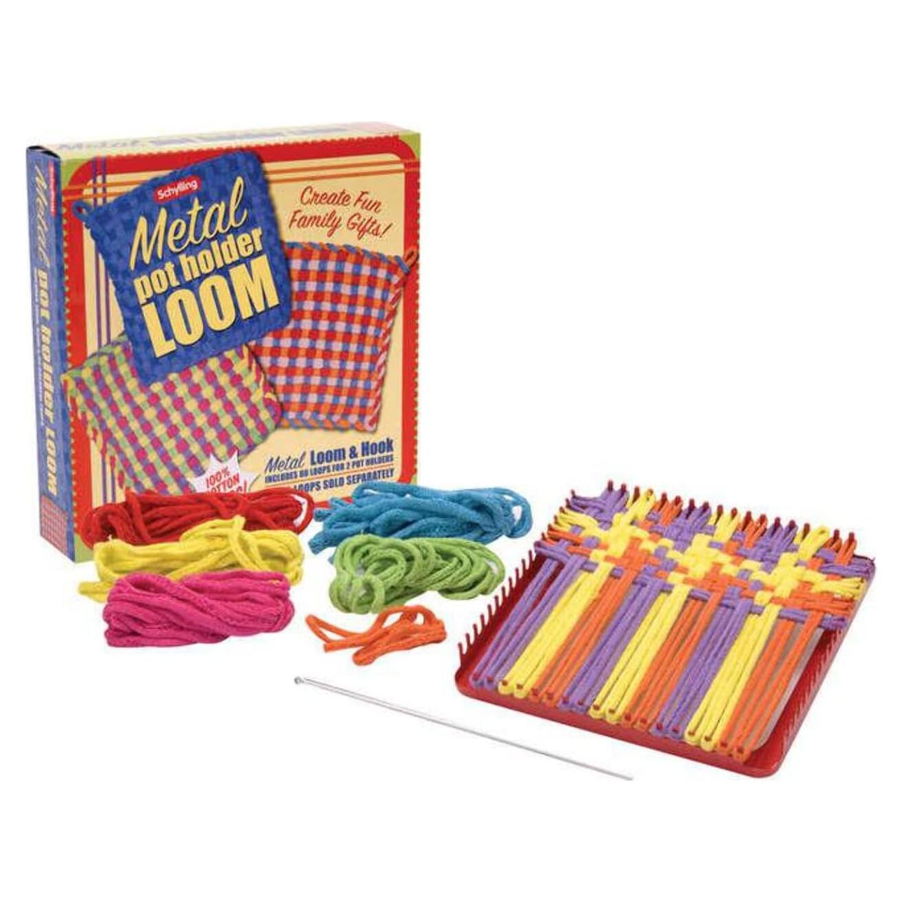 Kit de Telar para Sujetadores de Metal Schylling - Incluye 80 Bucles