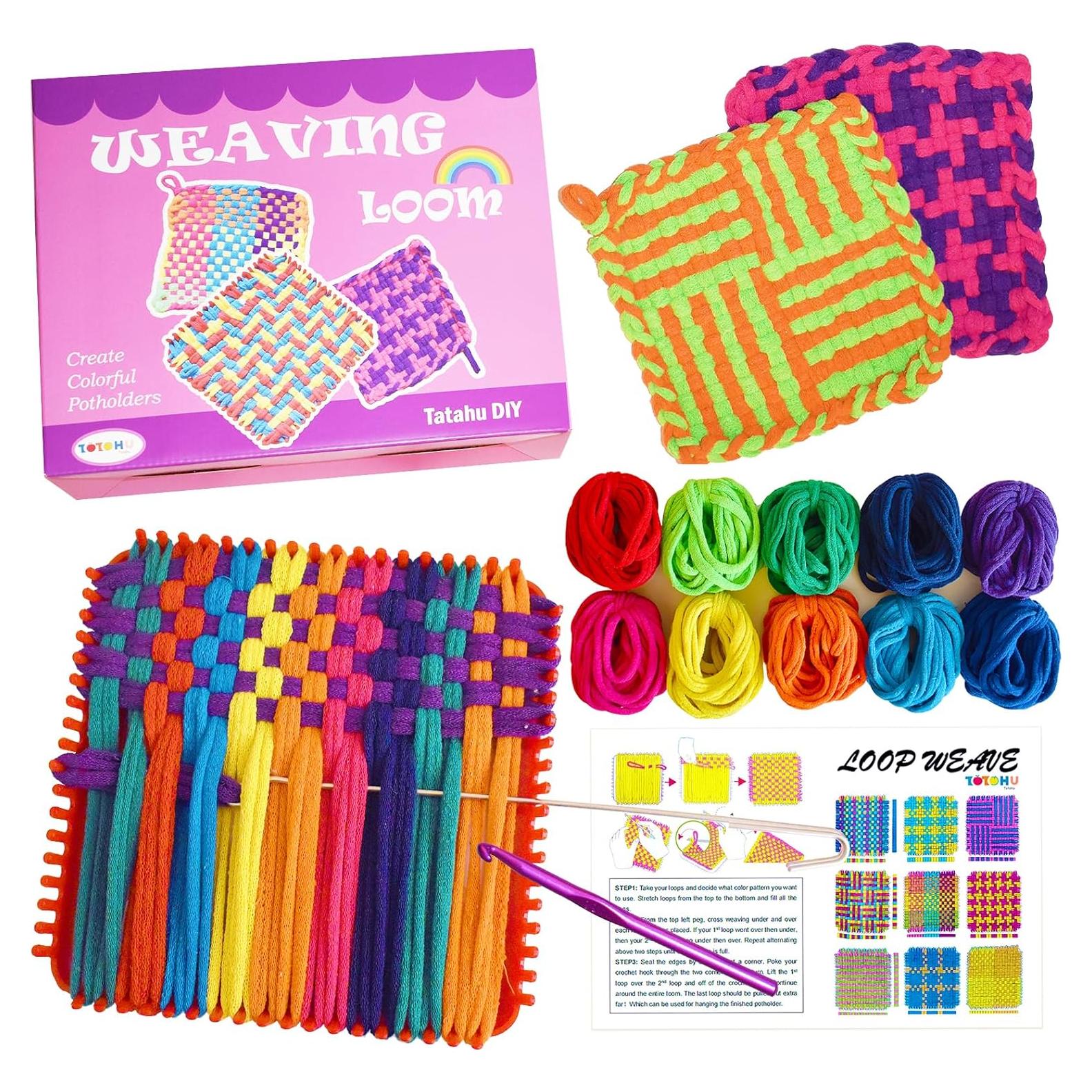 Kit de Telar Tatahu para Potholders - 300 bucles de colores