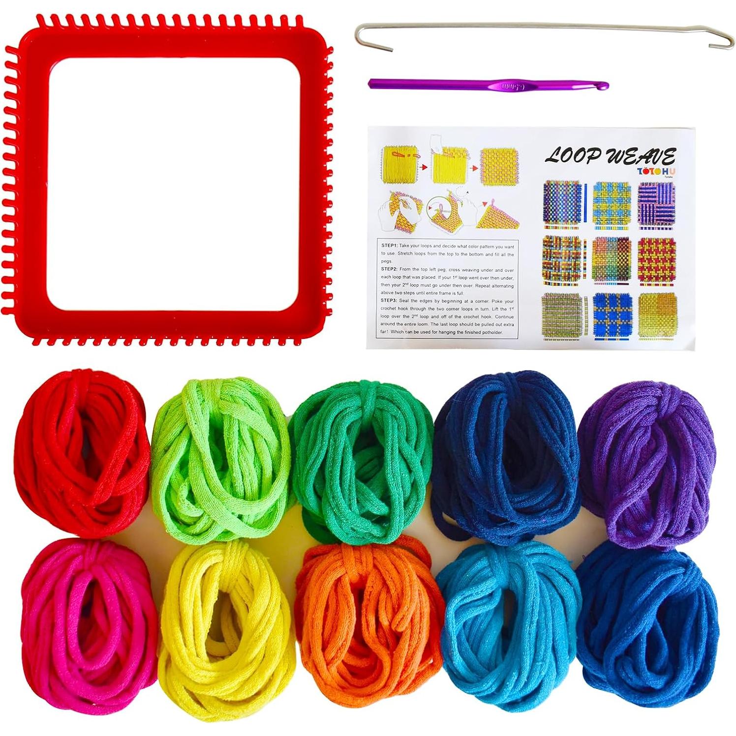 Kit de Telar Tatahu para Potholders - 300 bucles de colores