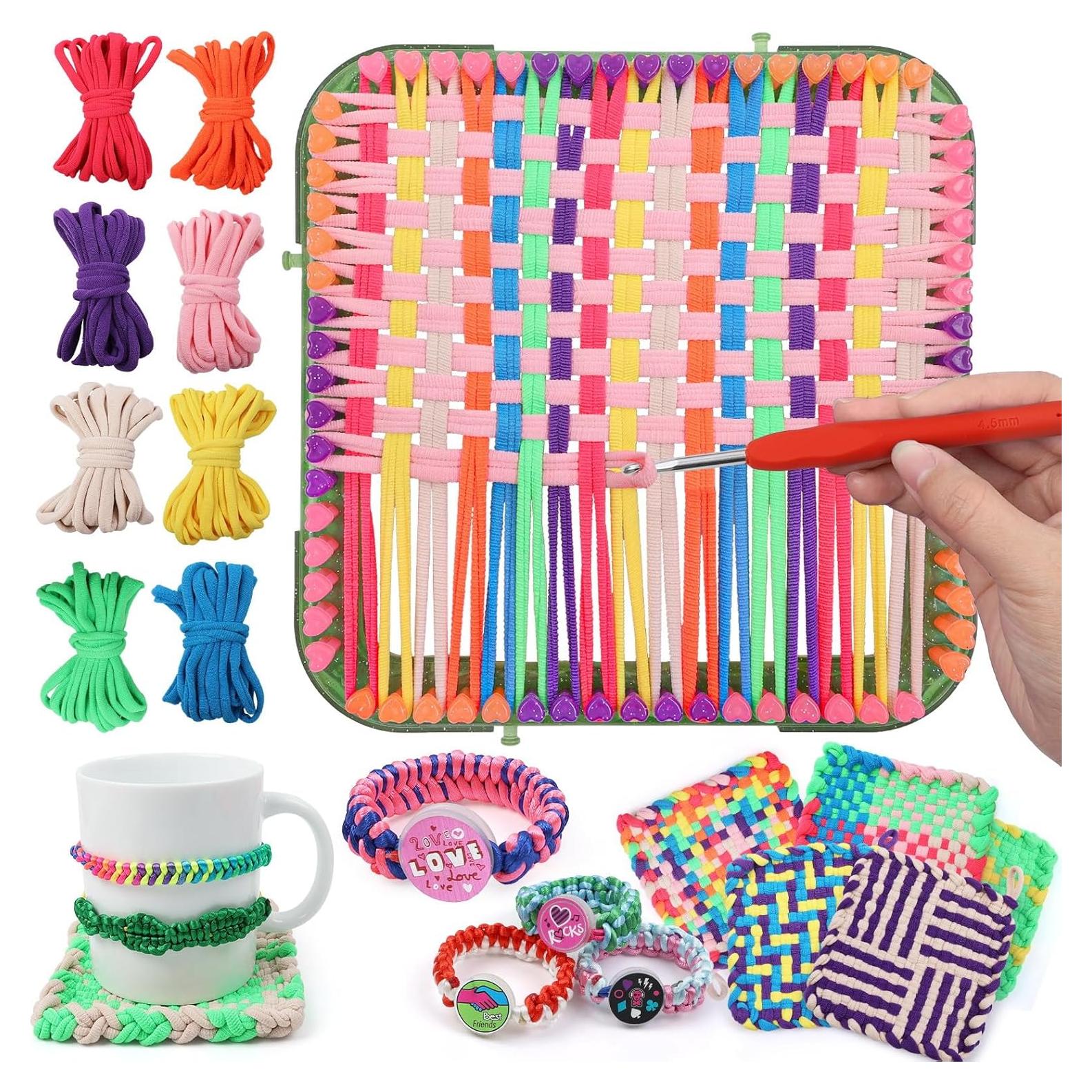 Kit de Telar de Tejer FUNiOi 2-en-1 para Niños 6-12 Años