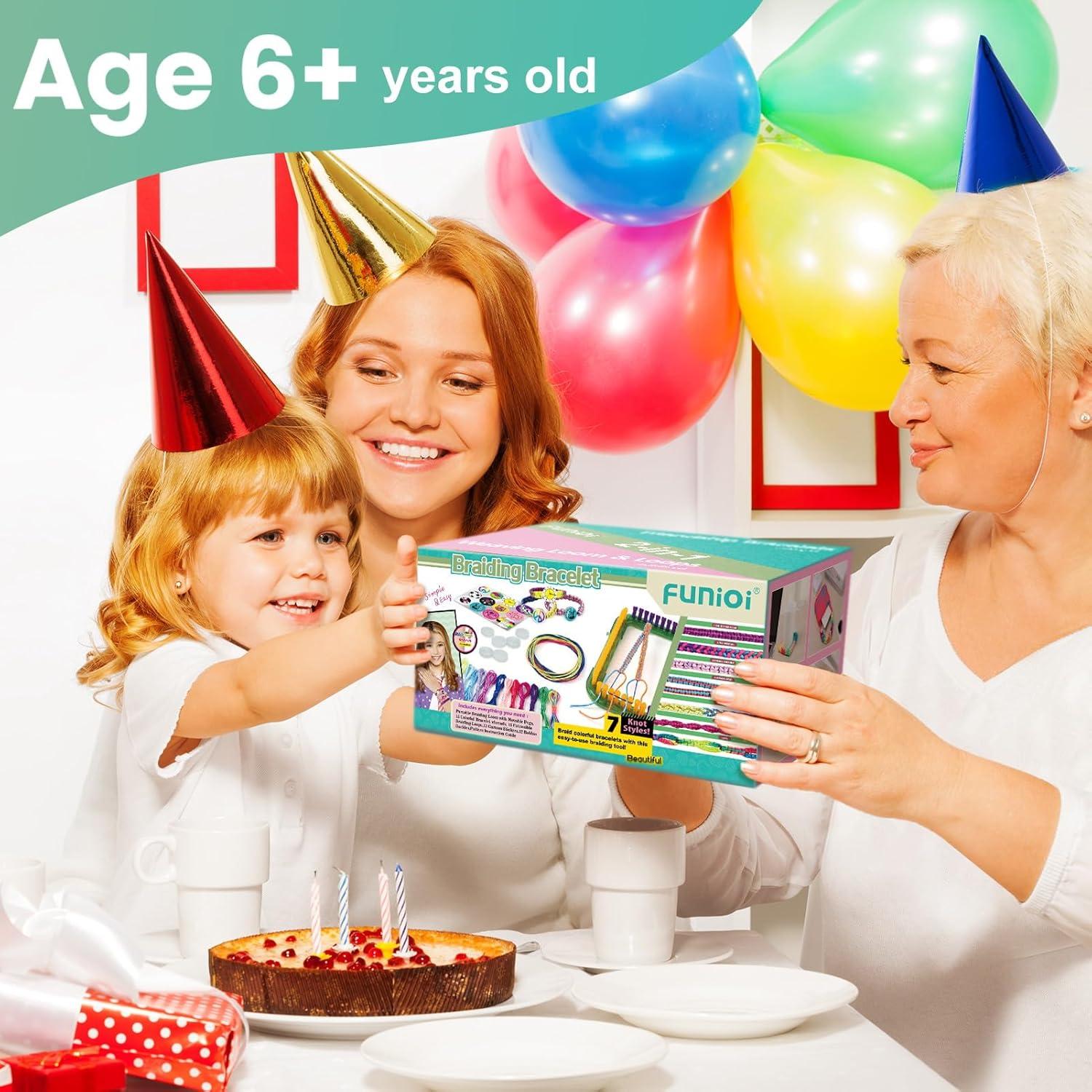 Kit de Telar de Tejer FUNiOi 2-en-1 para Niños 6-12 Años