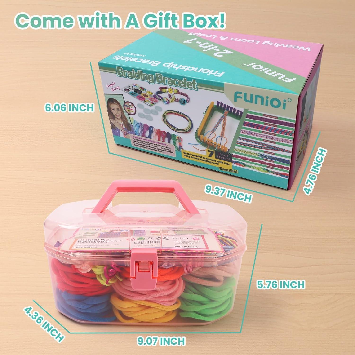 Kit de Telar de Tejer FUNiOi 2-en-1 para Niños 6-12 Años