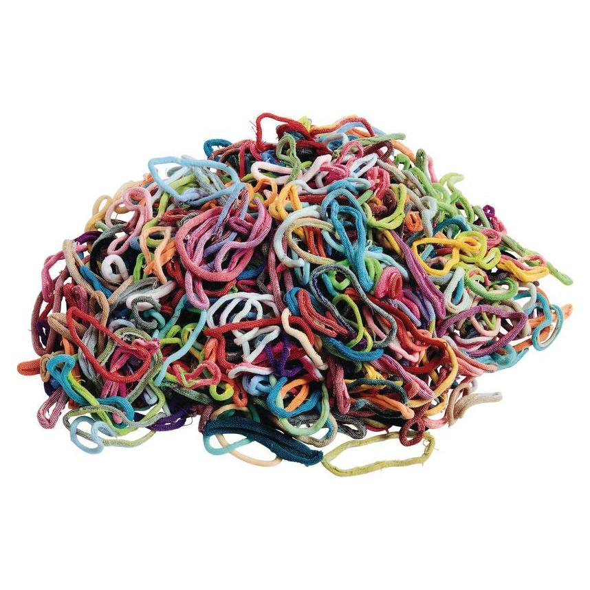 Loopers de Manualidades Pepperell 1 Libra, Colores y Tamaños Variados