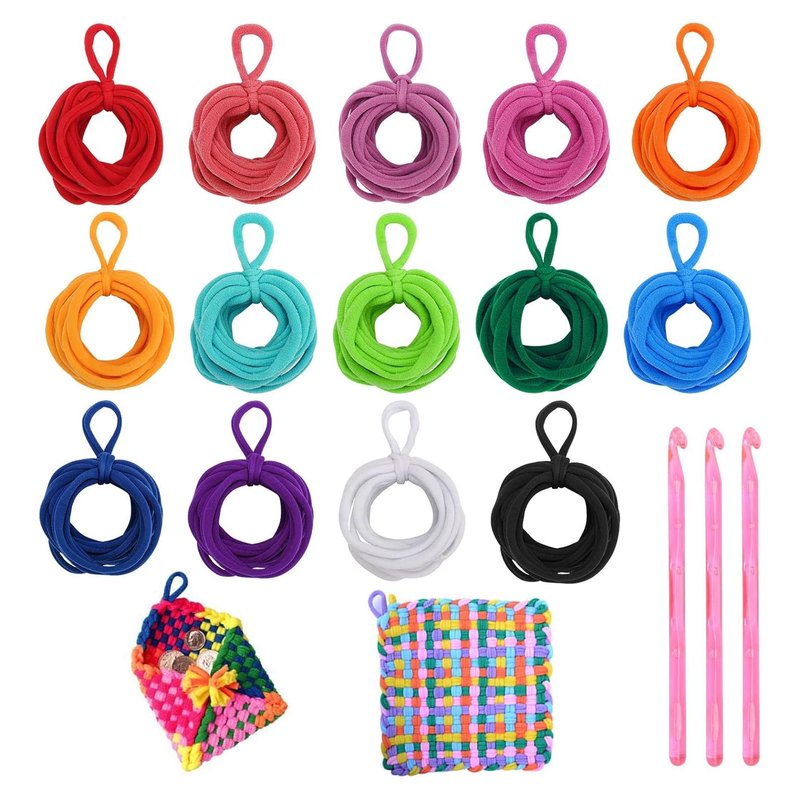 Kit de Anillas para Trapos de Telar Anglecai 336 Piezas Multicolor