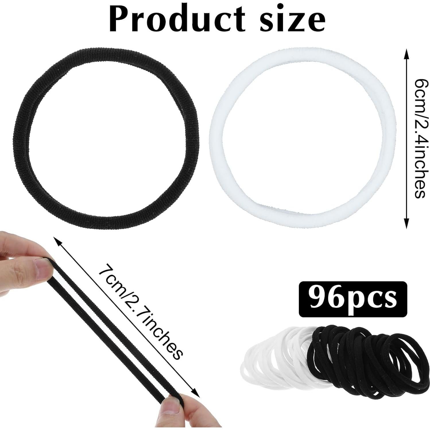 Kit de Bucles de Telar EupHHonycs 96 Piezas Nailon Negro Blanco