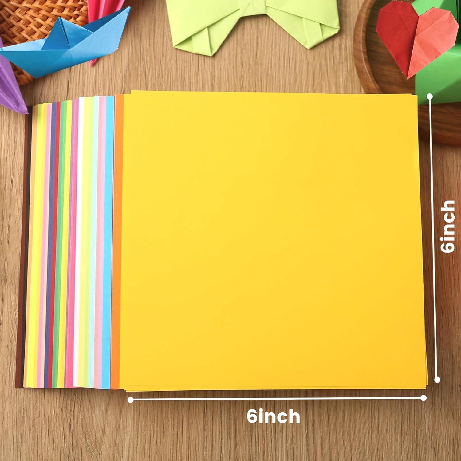 Papel Origami Doble Cara Koogel 250 Hojas 15.24 cm 25 Colores