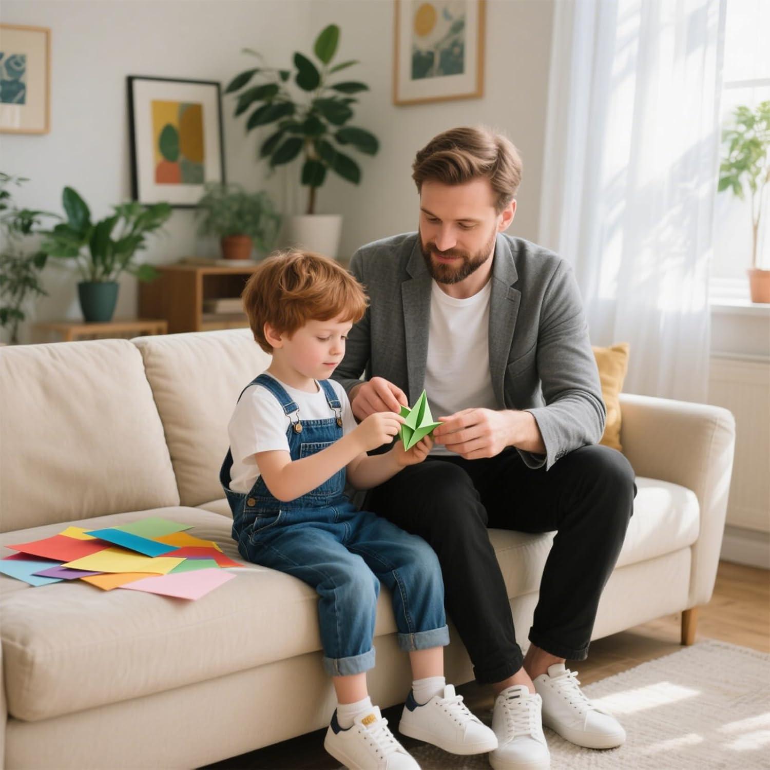 Papel Origami Doble Cara Koogel 250 Hojas 15.24 cm 25 Colores