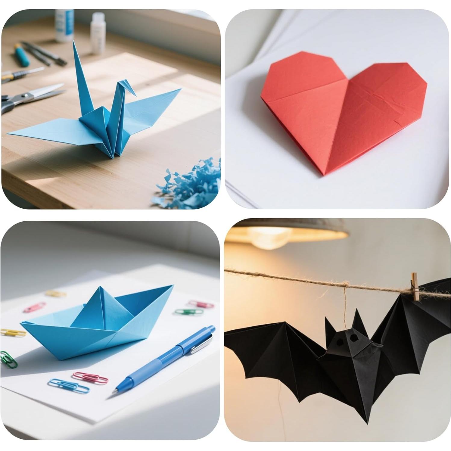 Papel Origami Doble Cara Koogel 250 Hojas 15.24 cm 25 Colores