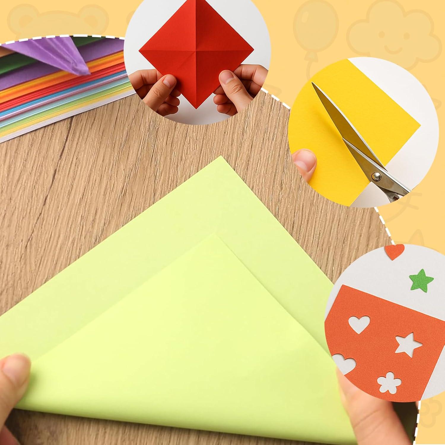 Papel Origami Doble Cara Koogel 250 Hojas 15.24 cm 25 Colores