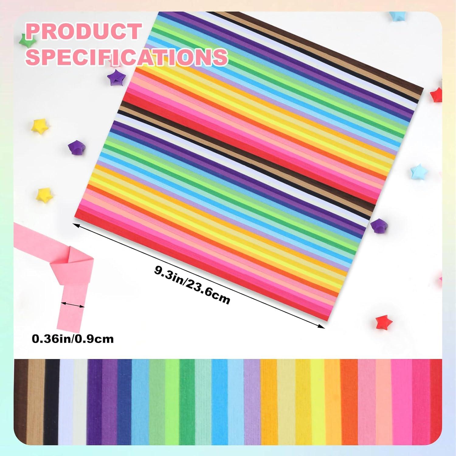 Papel Origami Estrella Phinus 2060 Hojas 27 Colores 24x0.97cm