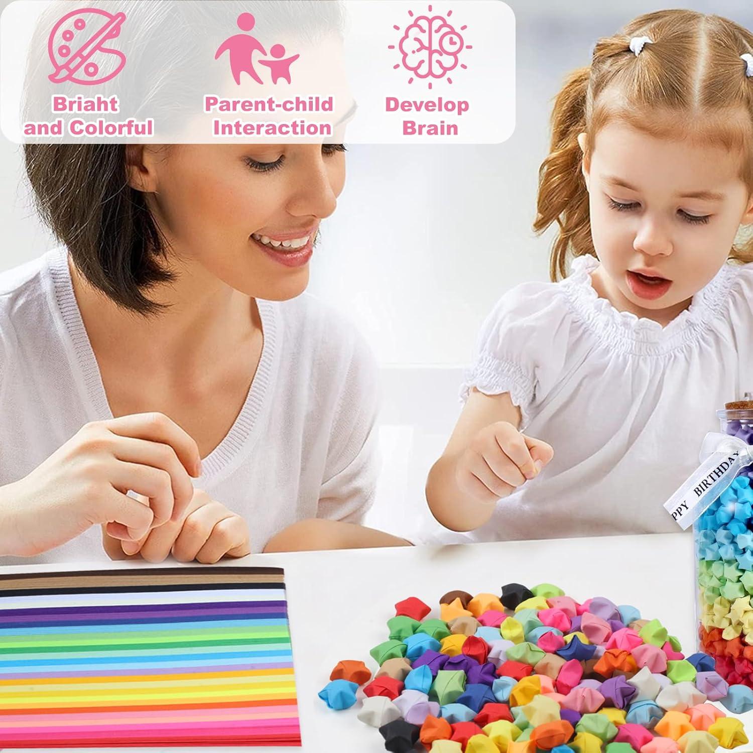 Papel Origami Estrella Phinus 2060 Hojas 27 Colores 24x0.97cm