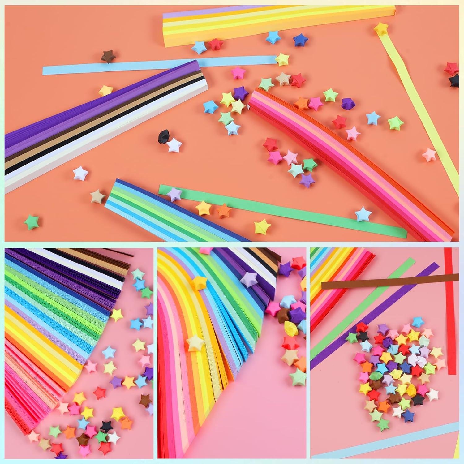 Papel Origami Estrella Phinus 2060 Hojas 27 Colores 24x0.97cm