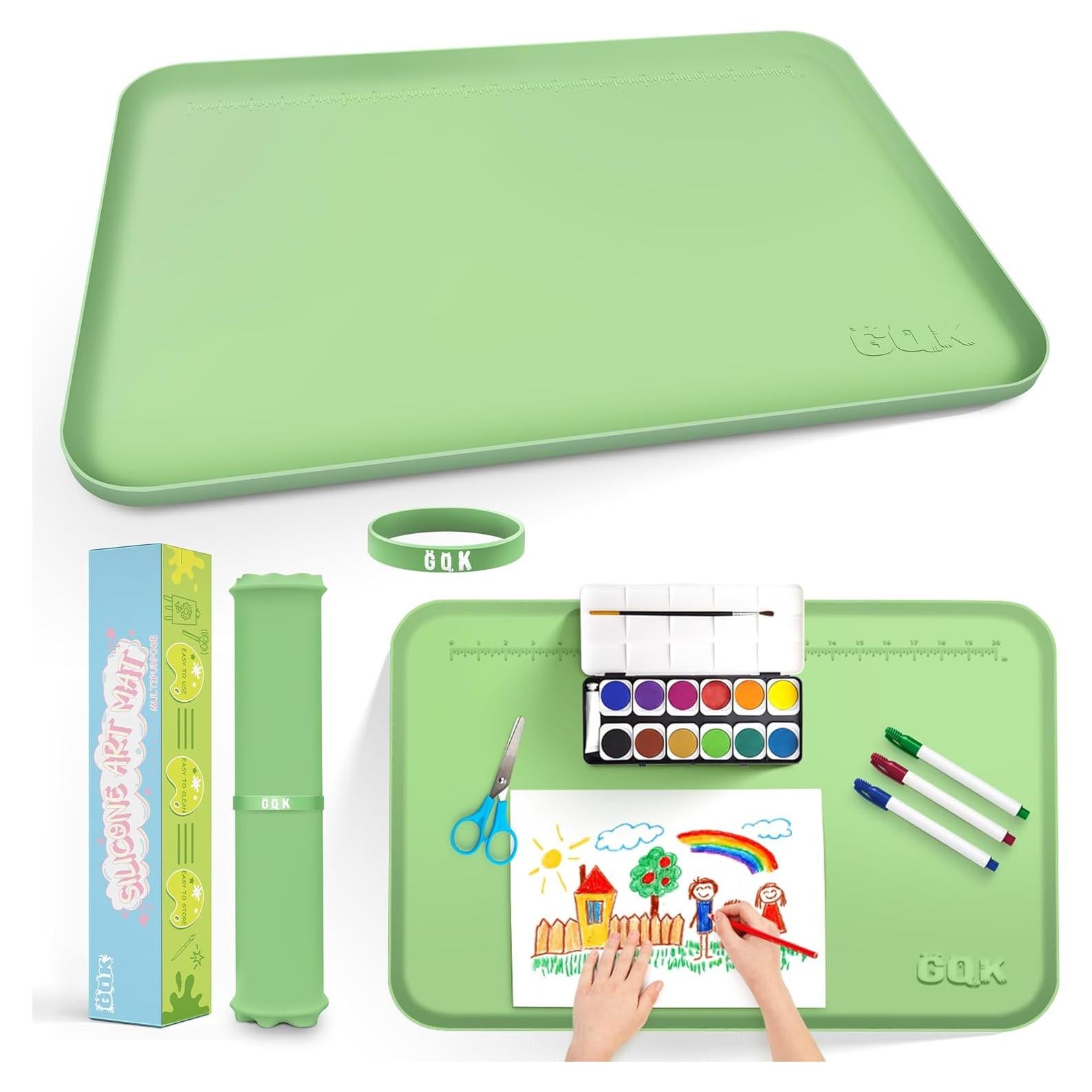 Alfombrilla de Silicona GQK Verde 61x40.6 cm para Manualidades