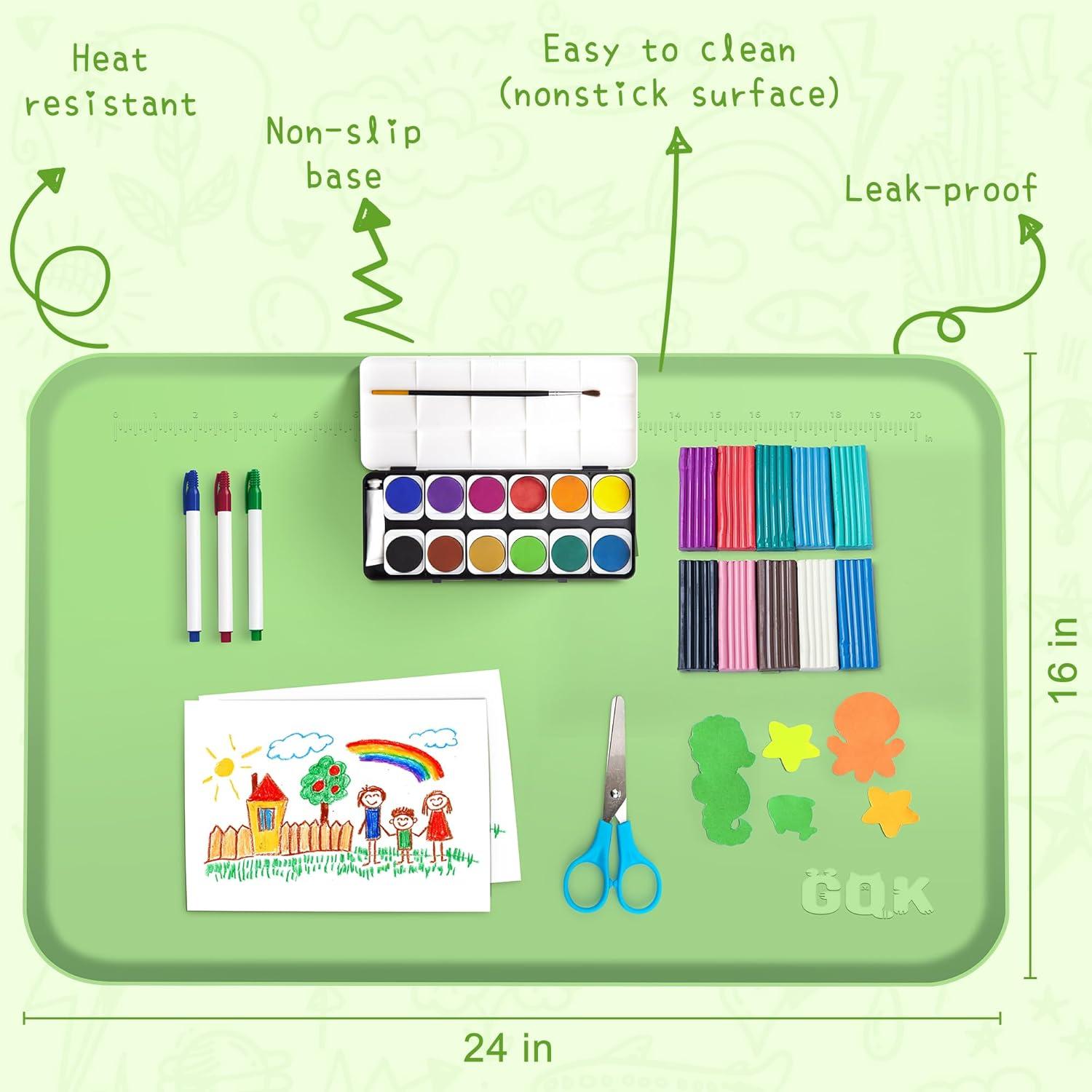 Alfombrilla de Silicona GQK Verde 61x40.6 cm para Manualidades