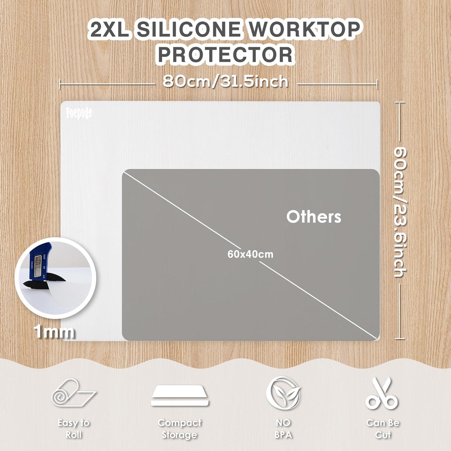 Alfombrilla de Silicona Extra Grande Foepoge 80 x 60 cm Antiadherente