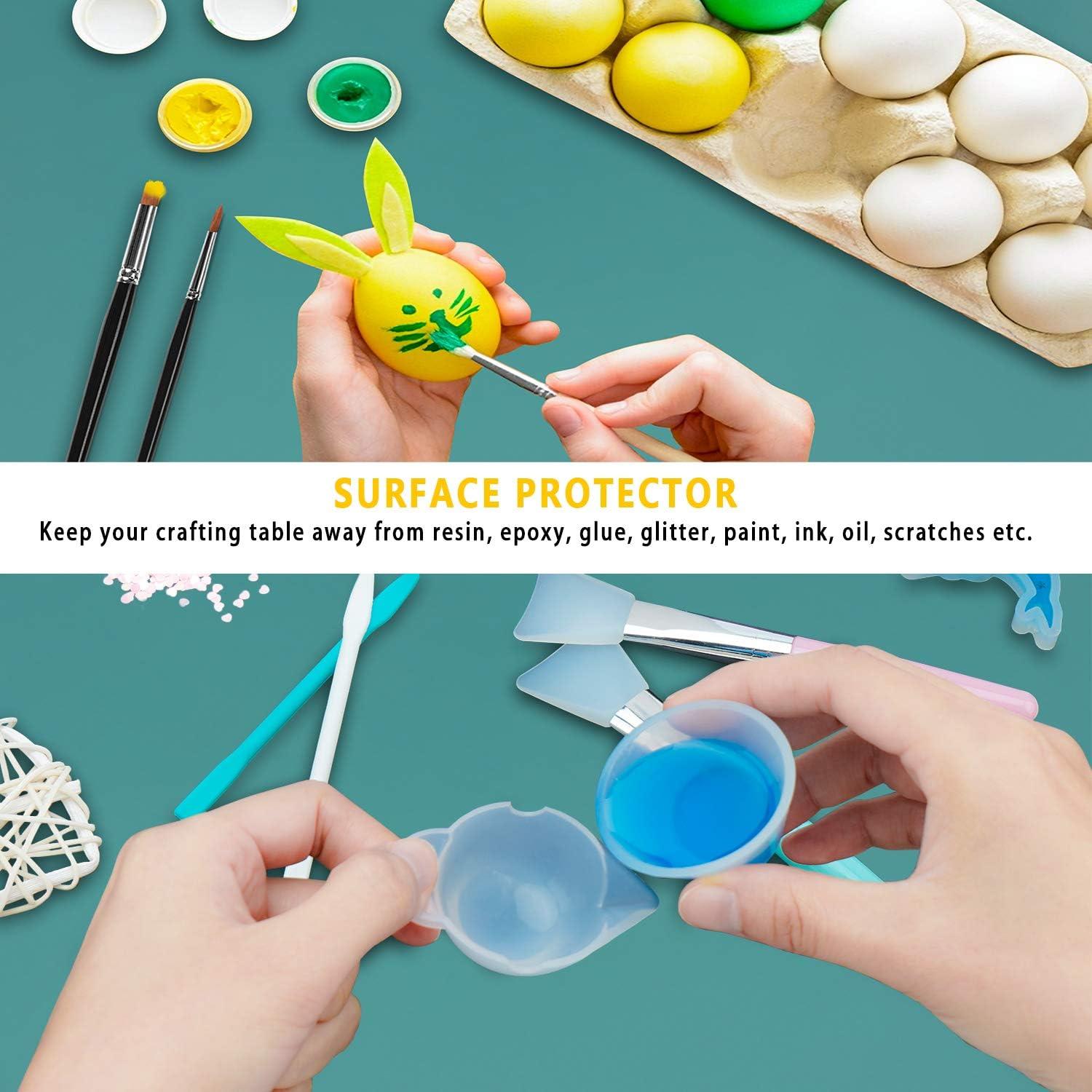 Tapete de Silicona Extra Grande Gartful 60 x 40 cm Negro Verde