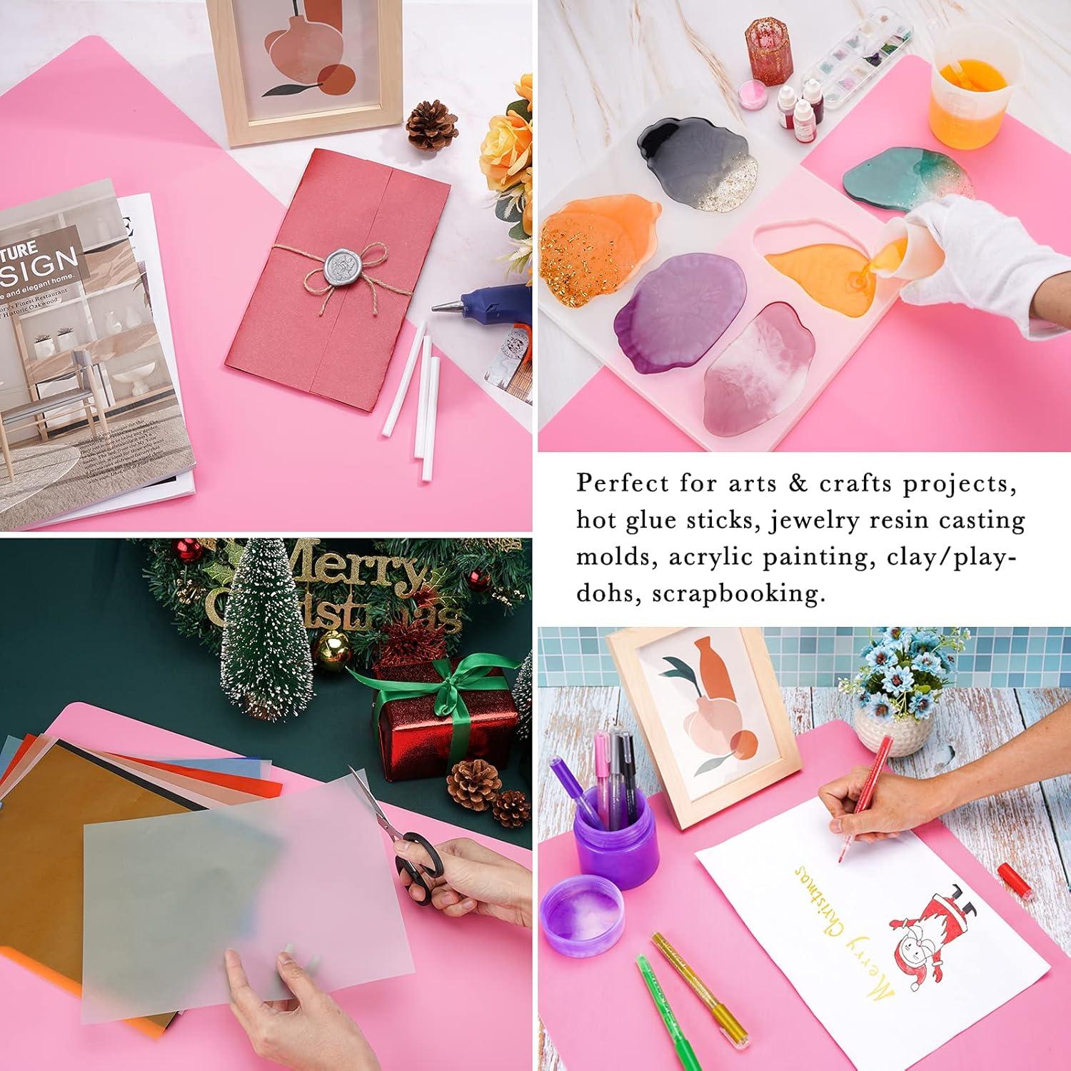 Alfombrilla de Silicona Rosa Grande 70x50cm para Manualidades