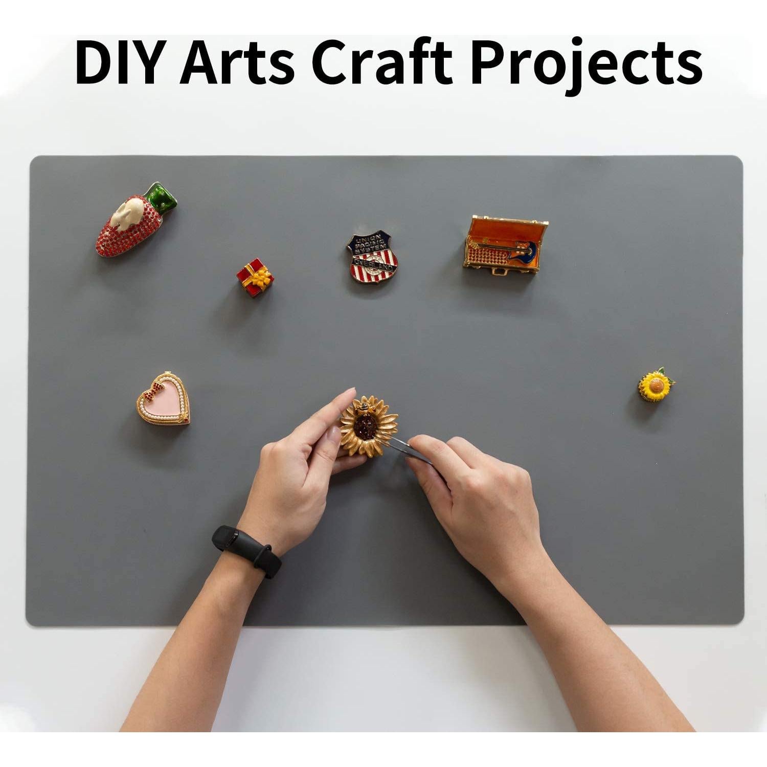 Mantel de Silicona Extra Grande QPIX DIGITAL 60x40 cm Gris