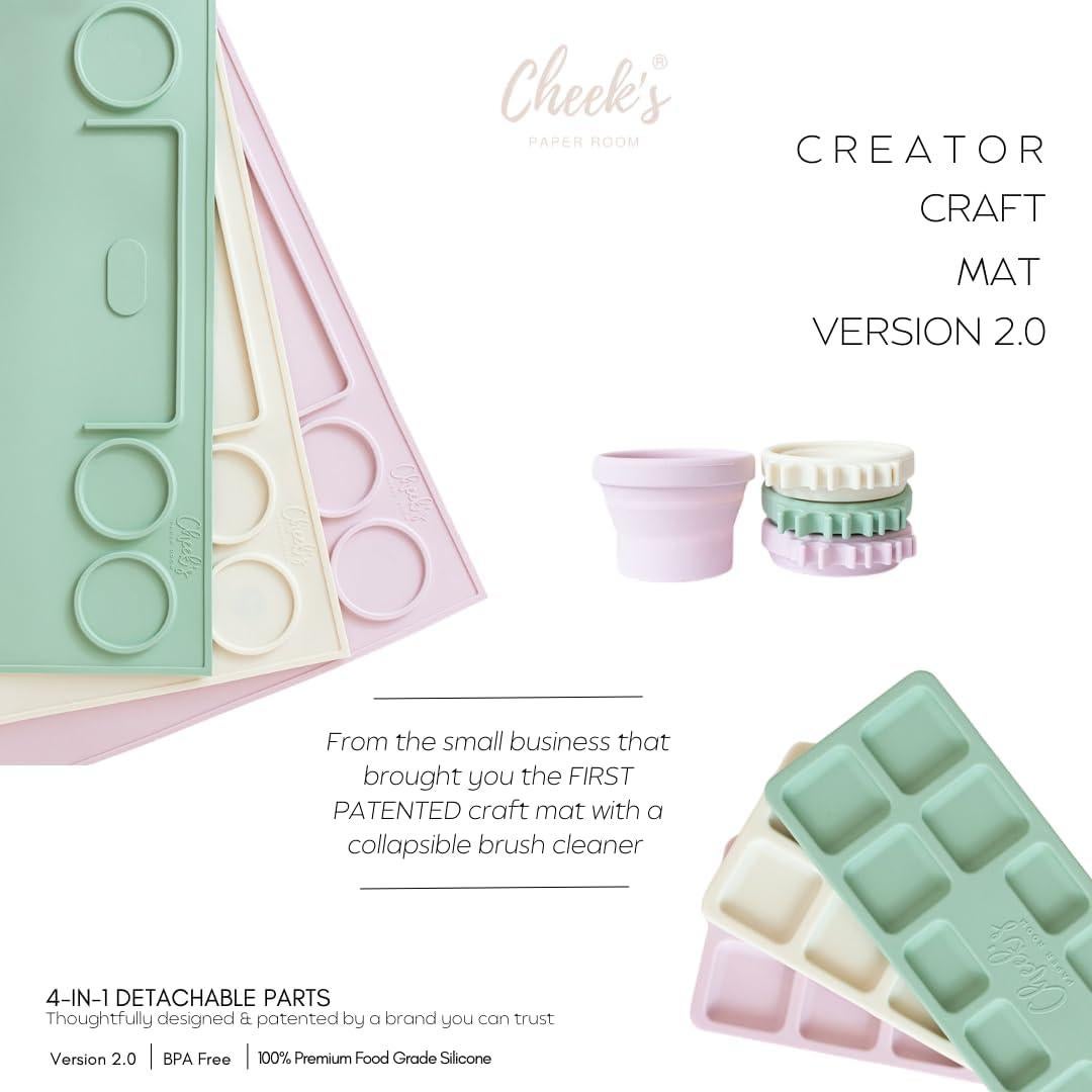 Tapete de Silicona Cheek's Paper Room 38x43 cm para Manualidades