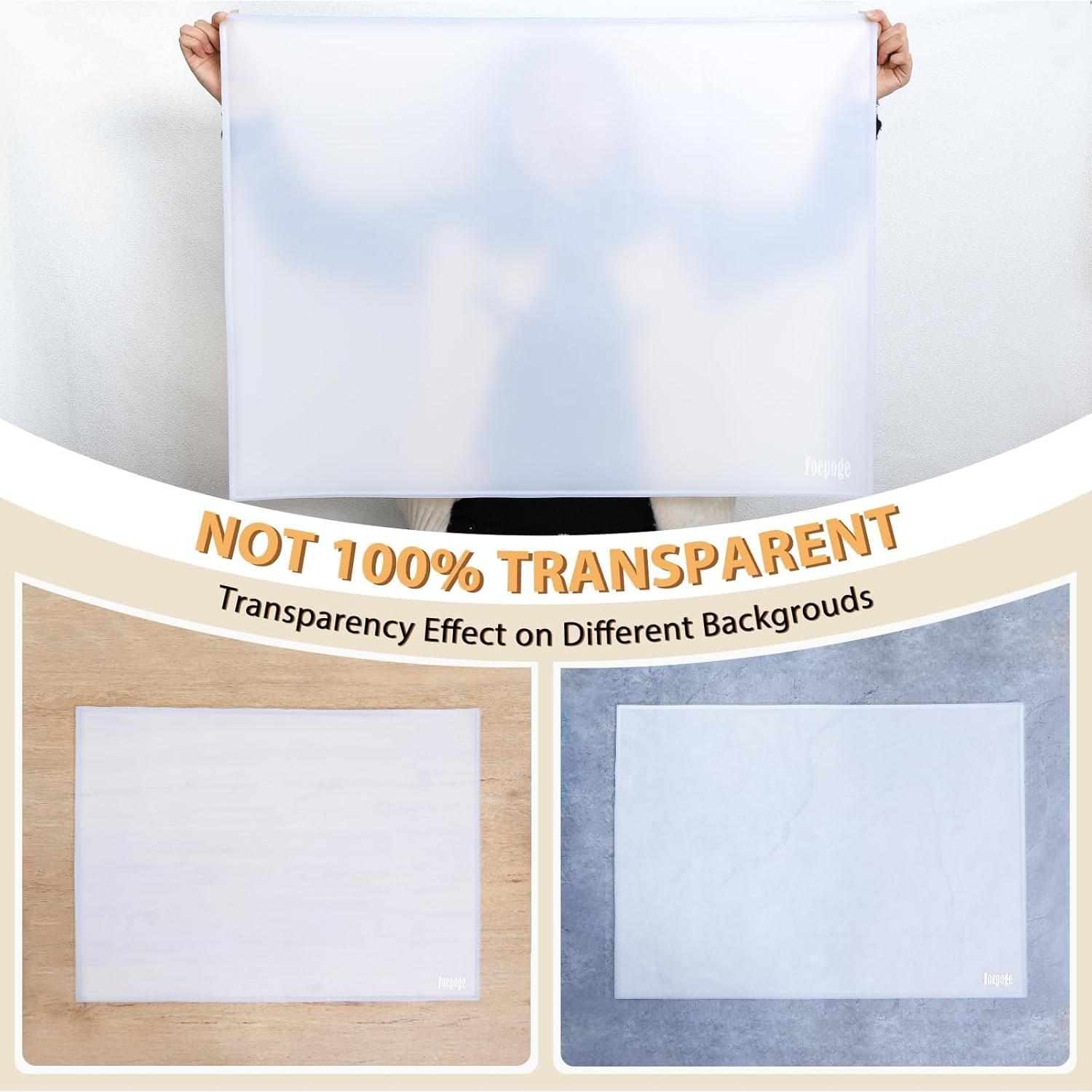 Alfombrilla de Silicona Extra Gruesa Foepoge 80x60cm Blanca