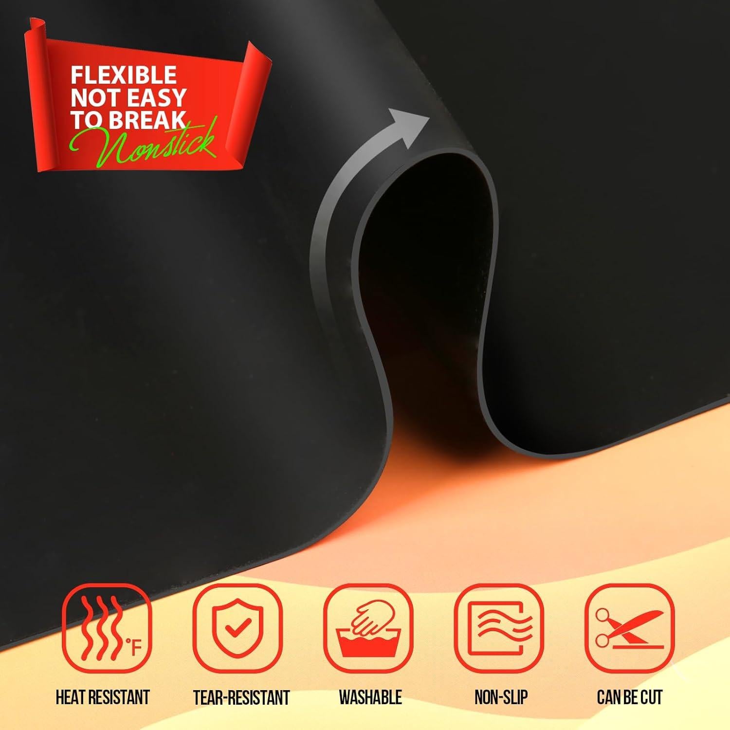 Alfombrilla de Silicona LEOBRO 59.5 x 39.7 cm para Manualidades