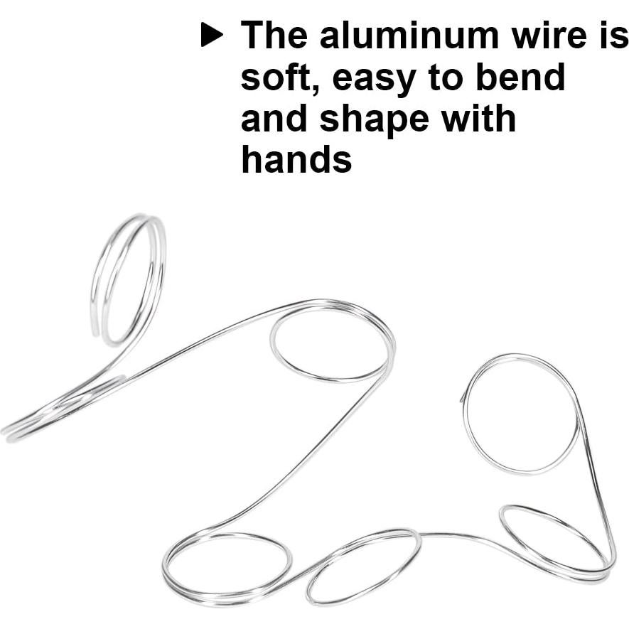 Alambre de Aluminio 1mm Plata 50m para Manualidades y Joyería