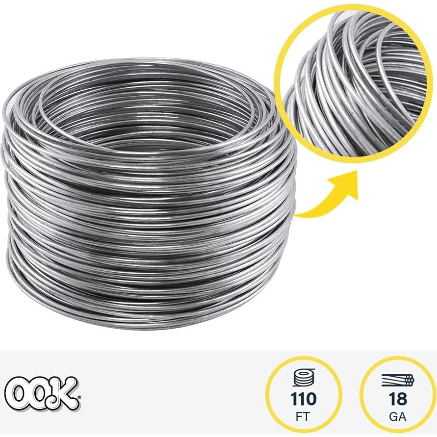 Alambre de Acero Galvanizado OOK 18 - 33.5m Resistente