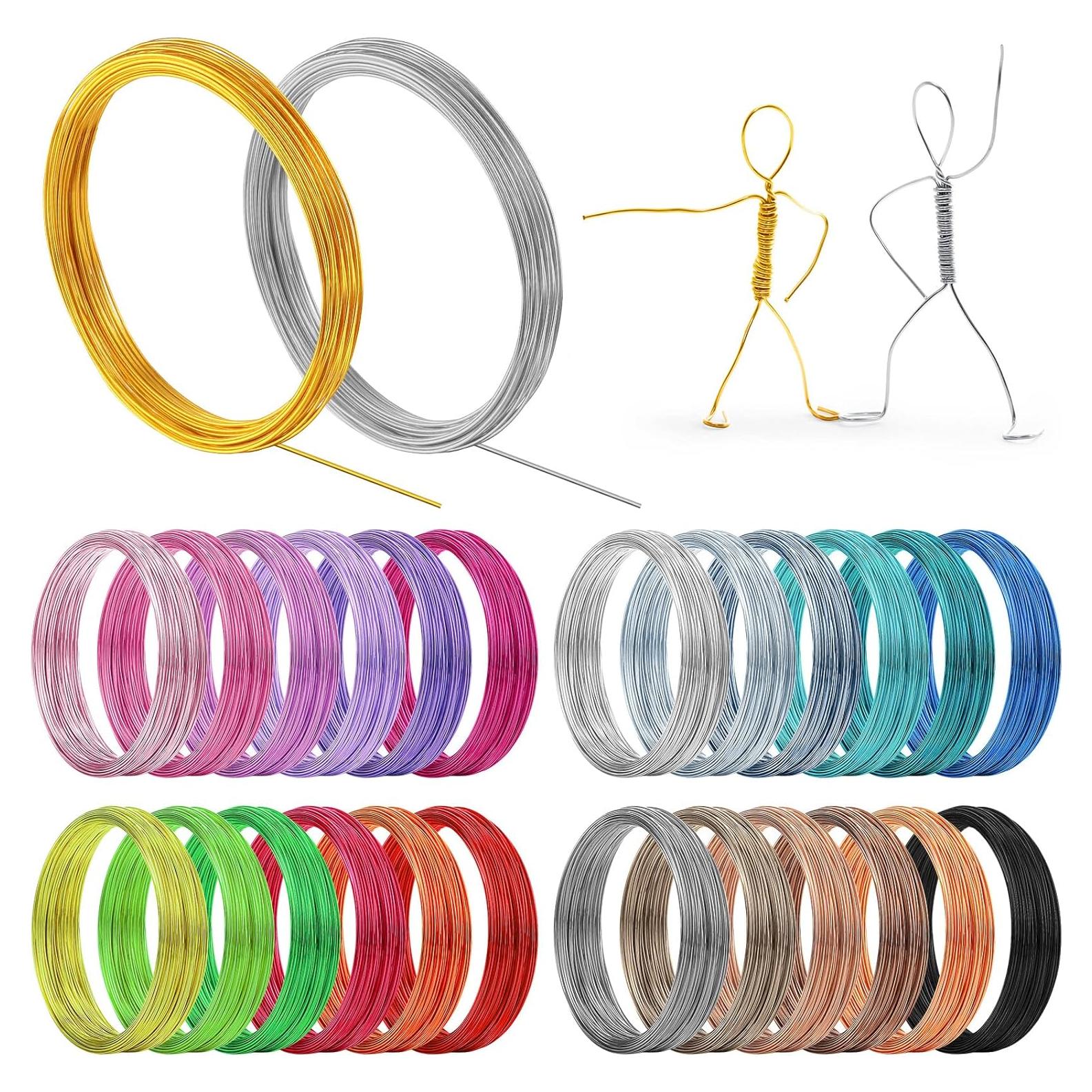 Alambre de Aluminio Ferraycle 25 Rollos 0.8 mm 125 m Colores