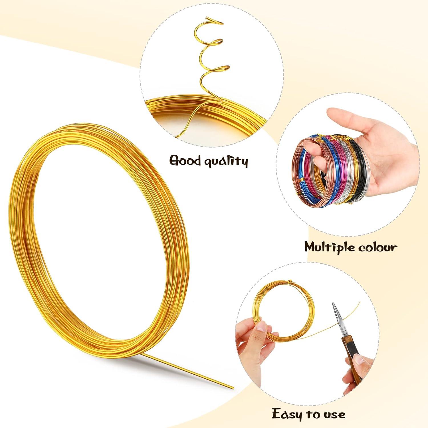 Alambre de Aluminio Ferraycle 25 Rollos 0.8 mm 125 m Colores