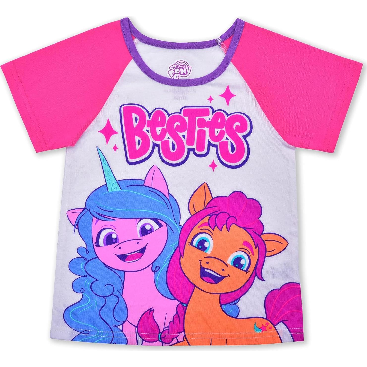 Conjunto Ropa Niña Mi Pequeño Pony Izzy y Sunny Rosa/Blanco