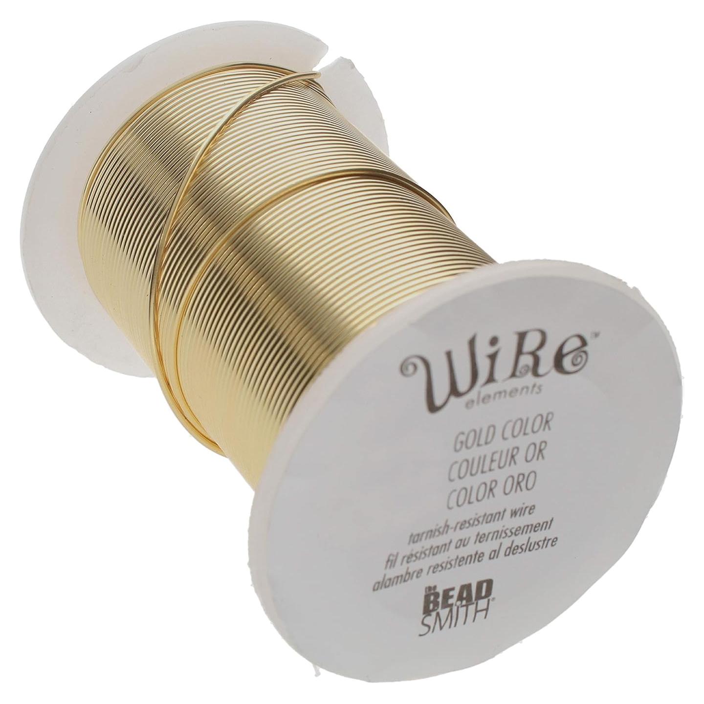 Alambre Lacado 20 Gauge El Beadsmith Oro 13.72 Metros