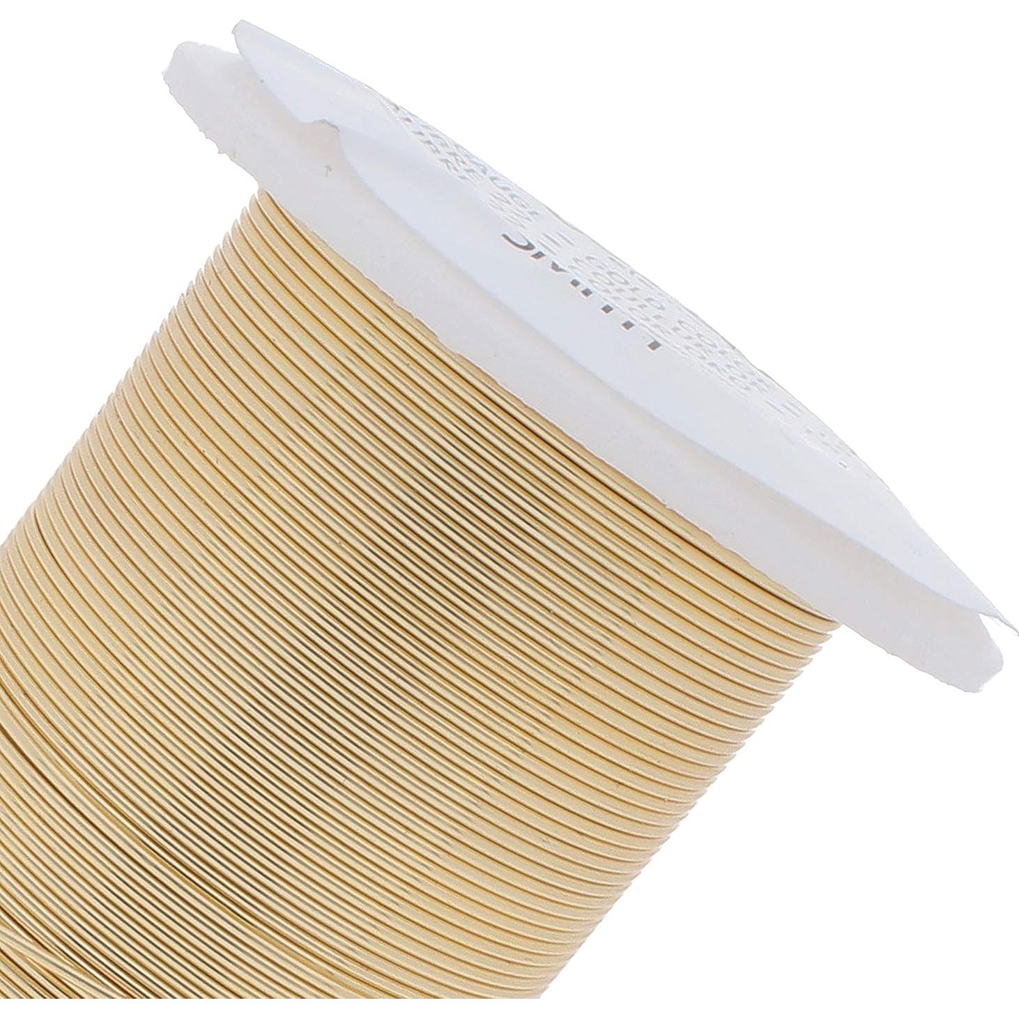 Alambre Lacado 20 Gauge El Beadsmith Oro 13.72 Metros