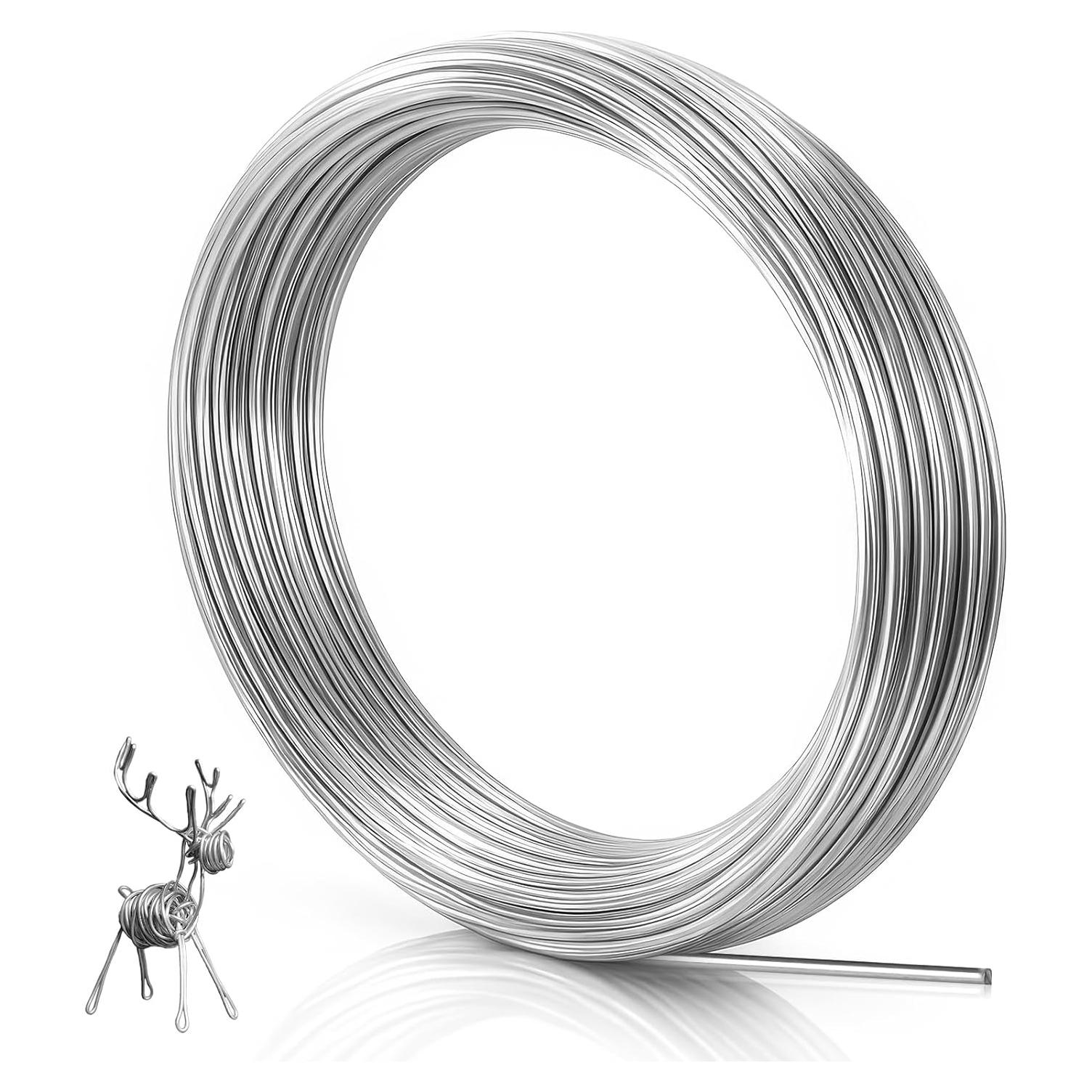 Alambre de Aluminio Flexible 3mm PEASUG 10 Metros para Manualidades